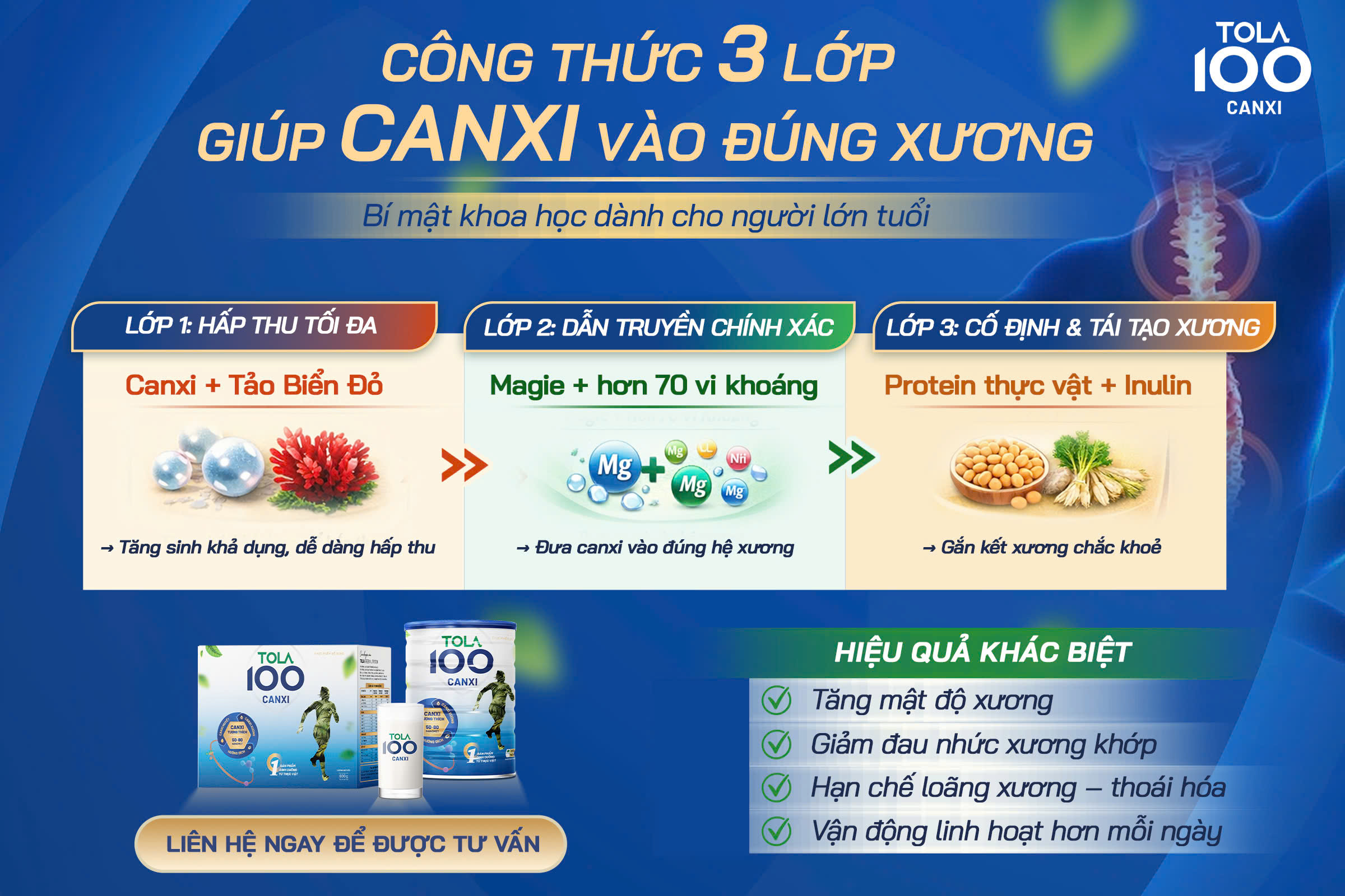 Sữa Thực Vật TOLA 100 CANXI (Dạng lon) - Ảnh 3