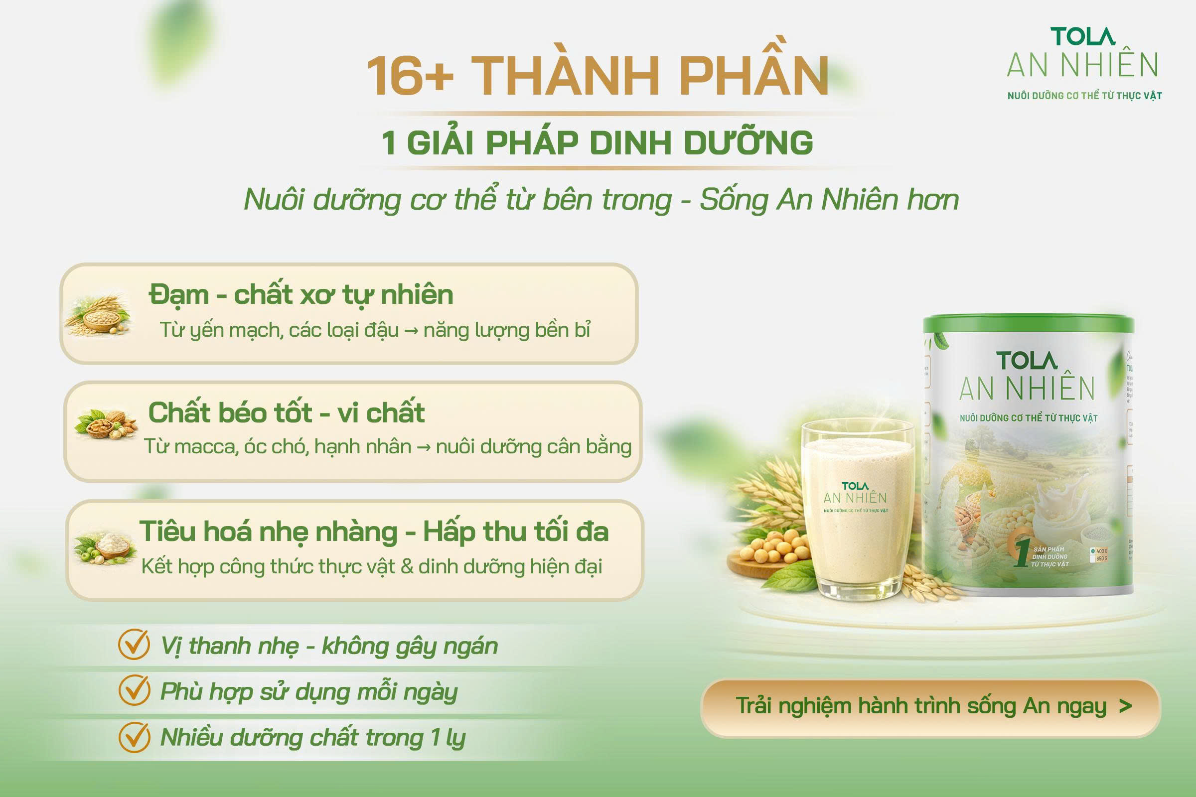 Sữa Thực Vật TOLA AN NHIÊN - Ảnh 2