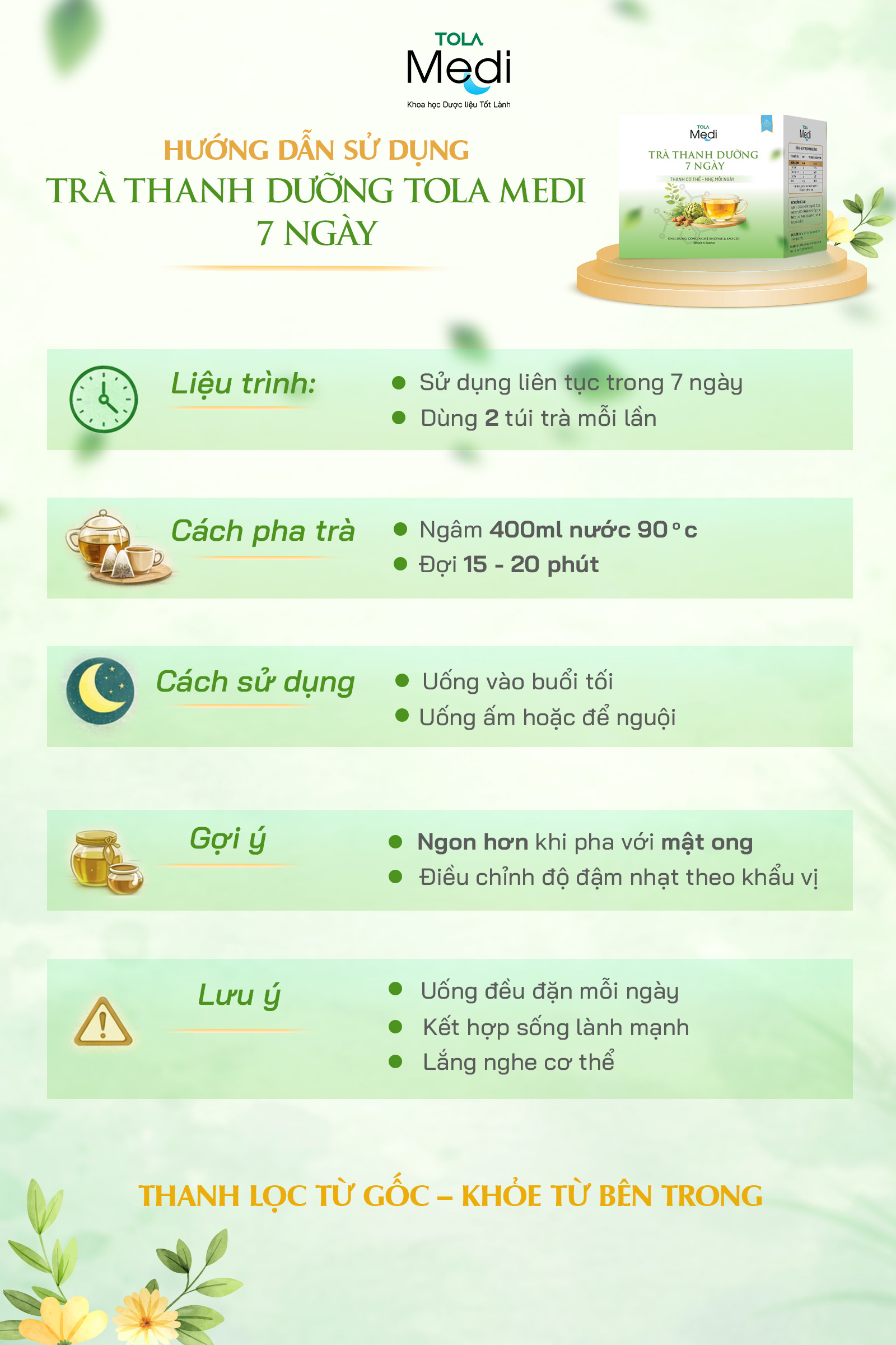 Trà Thanh Dưỡng 7 Ngày TOLA Medi - Ảnh 4